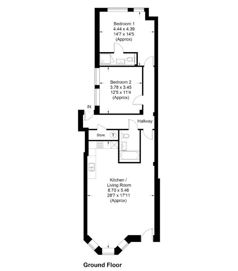 Stunning 2 Bed Apartment Sea Views And Parking 워딩 외부 사진