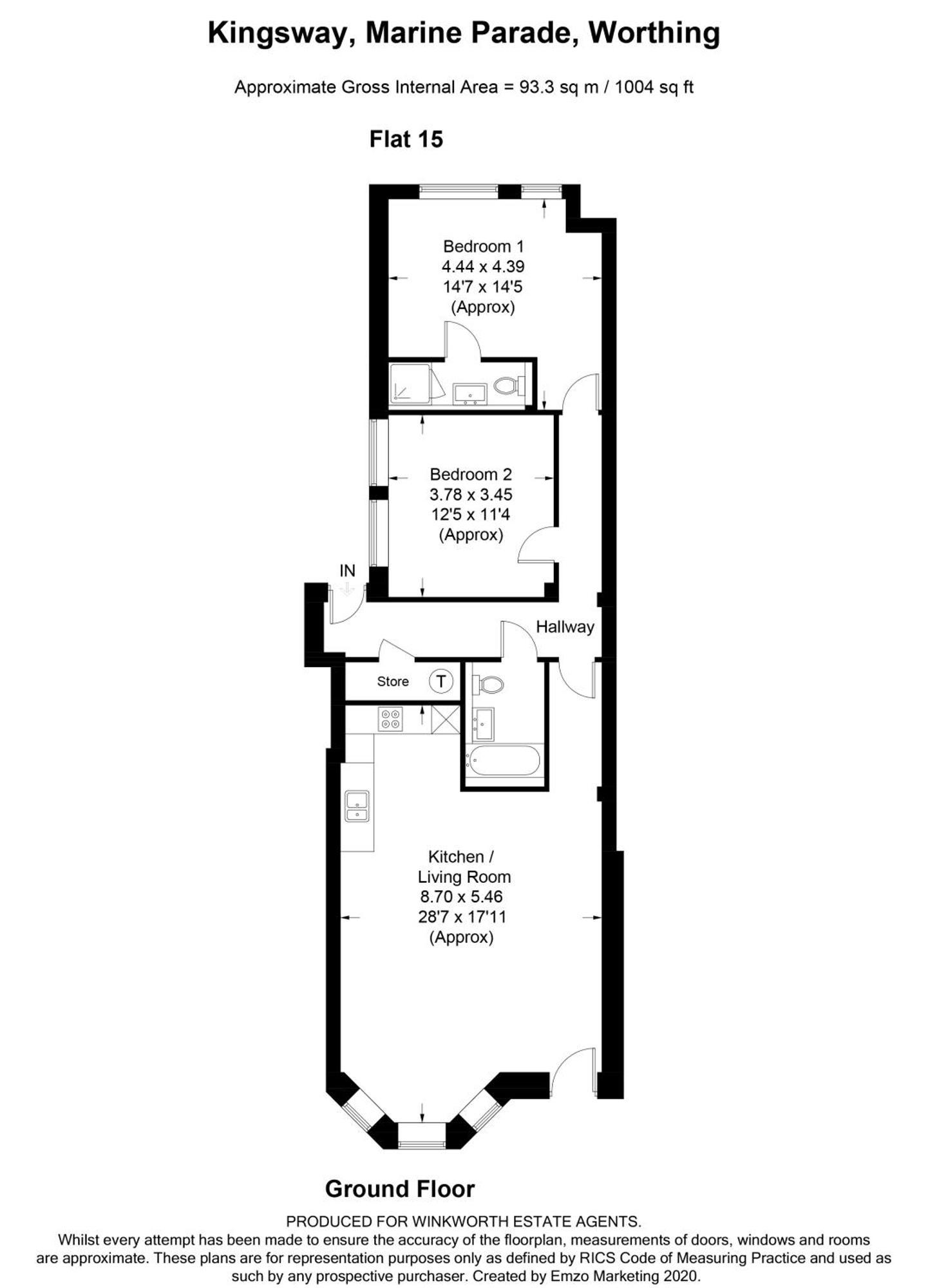 Stunning 2 Bed Apartment Sea Views And Parking 워딩 외부 사진